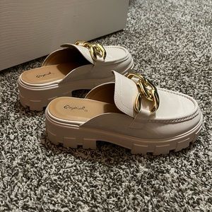 QUPID Slip On Mule Loafers